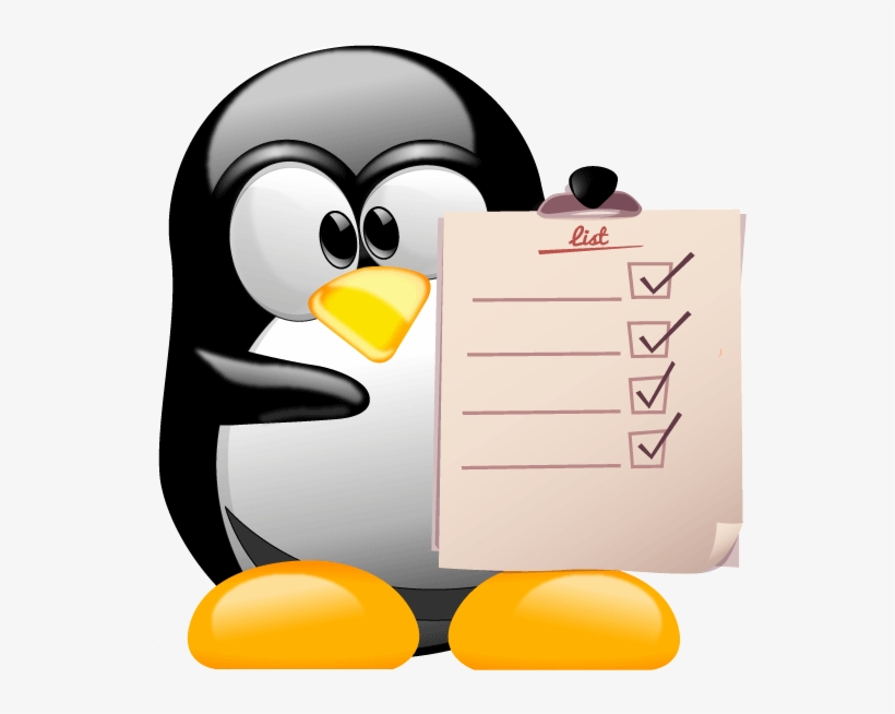 Tux Check - Adã©lie Penguin, transparent png