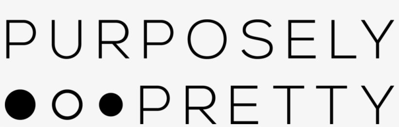 Purposely Pretty Logo Secondary Black, transparent png