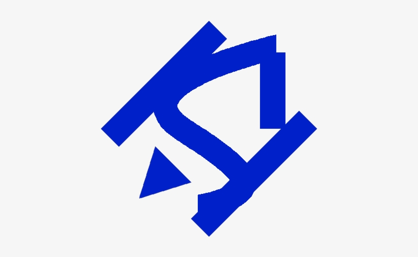 “ Beformon Sign Of The Finisher Indigo Sign ” - Majorelle Blue, transparent png