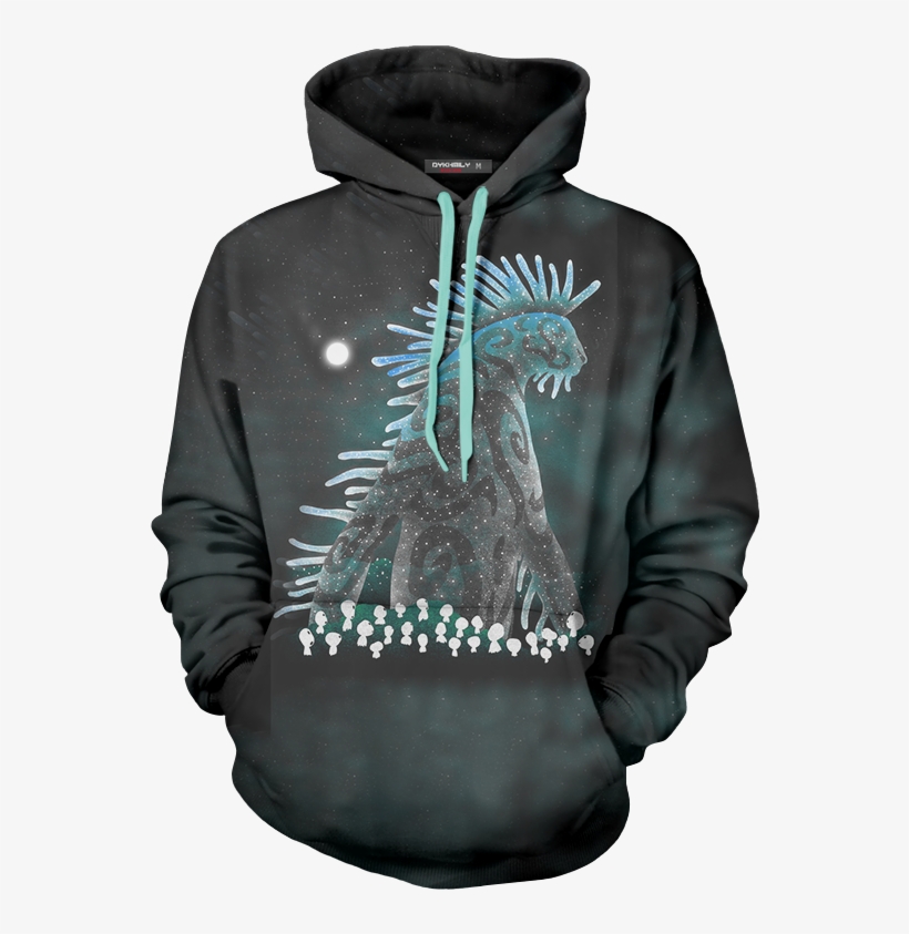 Princess Mononoke Nightwalker 3d Hoodie - Cool Native American Art, transparent png