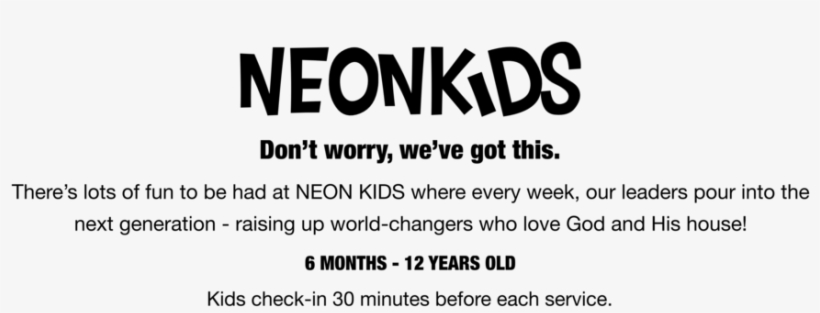 Neonkids Welcome Page - Black-and-white, transparent png