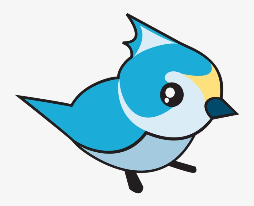 Tit Bird Color Sm-768x616 - Titmouse Animation, transparent png