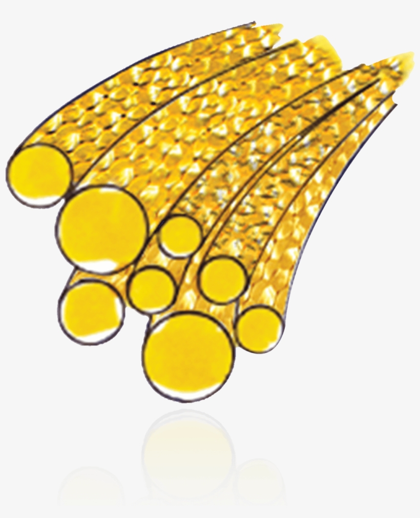 Yellow Gold-filled Round Glitter Wire - Circle, transparent png
