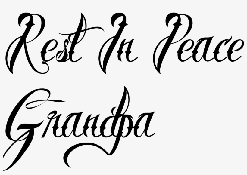 Graveyard Clipart Rest In Peace - Rest In Peace Writing, transparent png