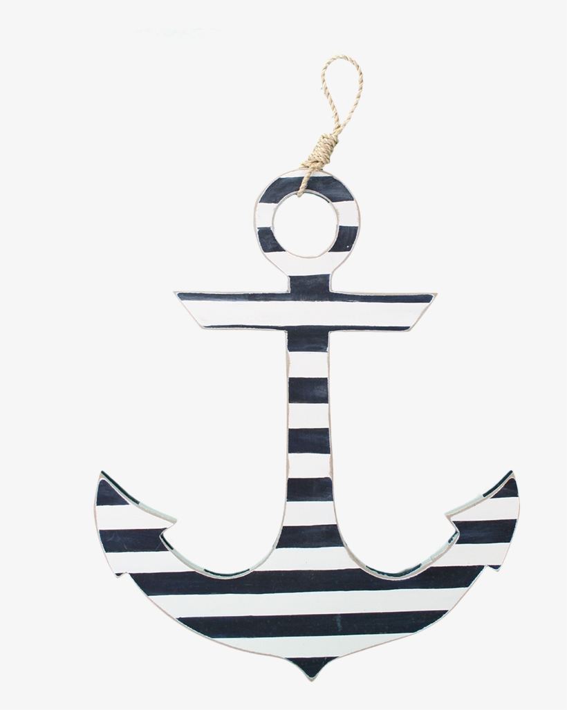 Anchor White/navy Stripe - Emblem, transparent png