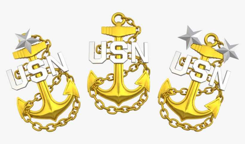 Navy Chief Anchor Set - Navy Chief Fouled Anchors, transparent png