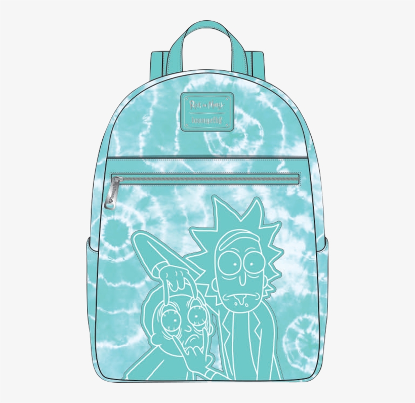 Loungefly Rick And Morty Tie-dye Mini Backpack Apparel - Hand Luggage, transparent png