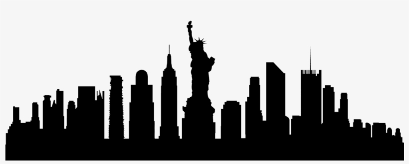 New York Vector-black1 - Statue Of Liberty, transparent png