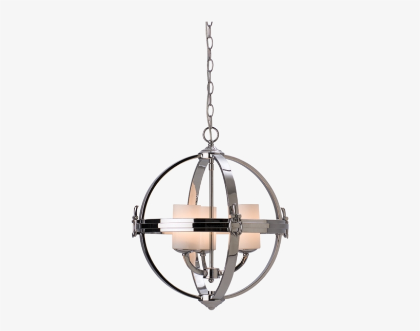 Contemporary Spherical Pendant Chandelier - Ceiling Fixture, transparent png