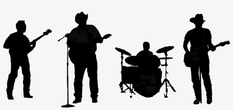 "the Band Members Of Gravel Roads Want To Move Their - Silhouette, transparent png