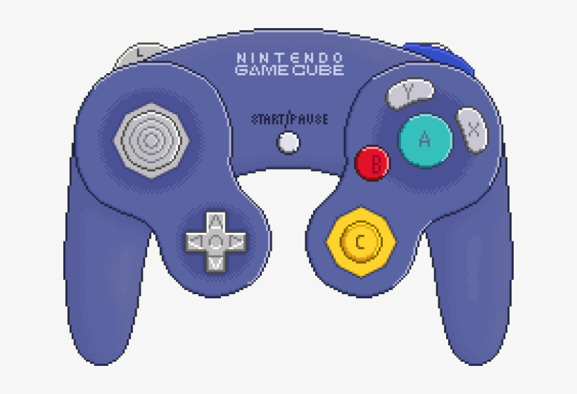 Drawn Controller Gamecube - Pixel Gamecube Controller Png, transparent png