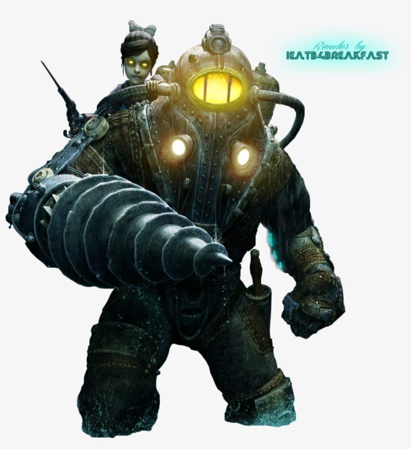Bioshock Png - Bioshock 2 Subject Delta And Little Sister, transparent png