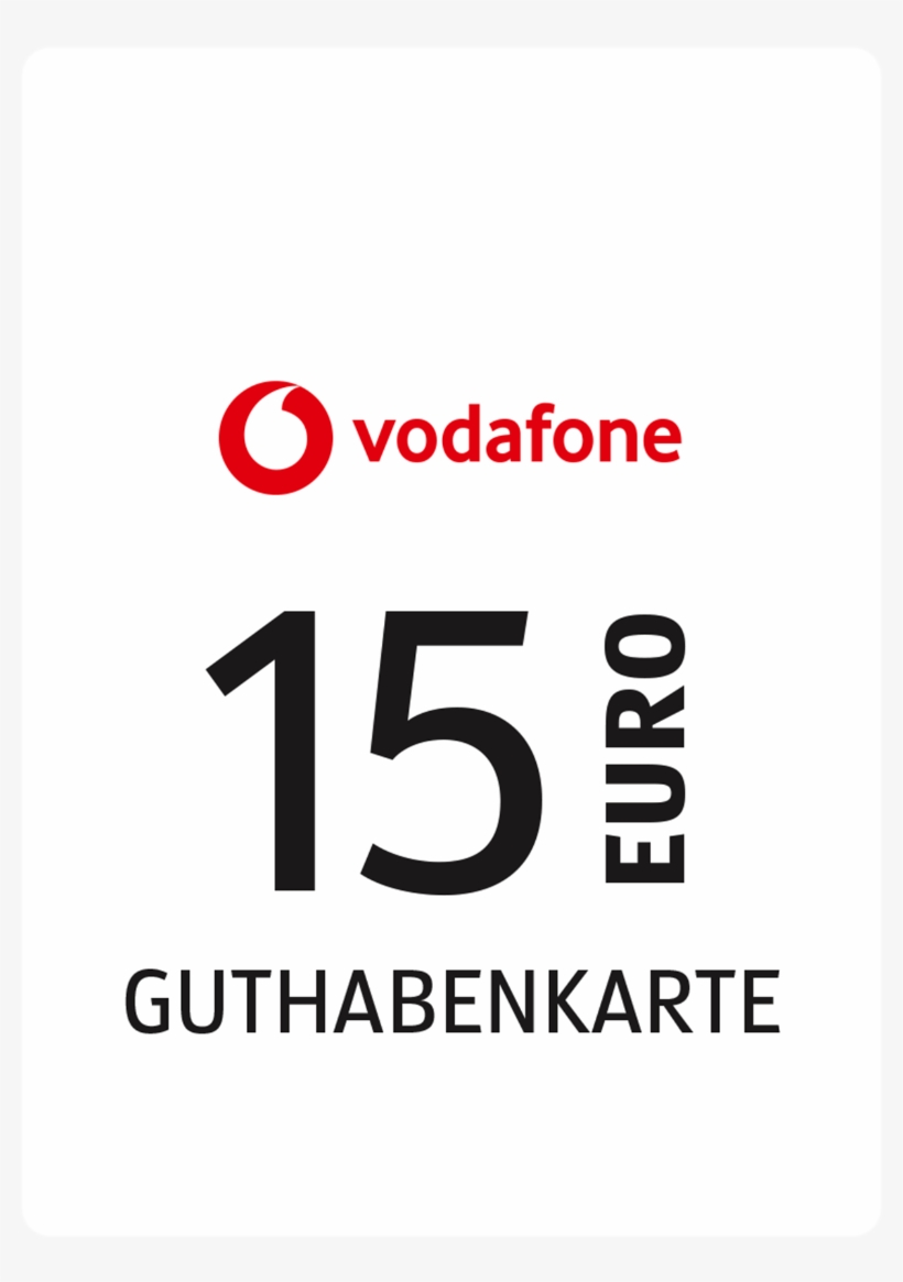 Vodafone Guthabenkarte 15 € Von Aldi Nord - Carmine, transparent png