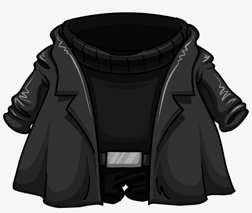Club Penguin Black Coat, transparent png
