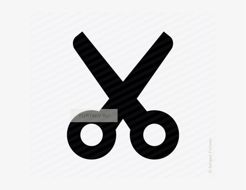Vector Icon Of Scissors - Graphic Design, transparent png