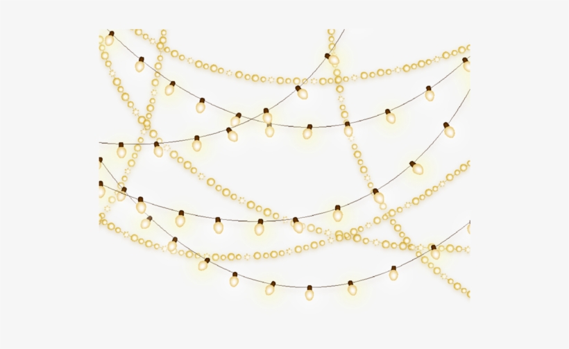 Pattern White Christmas Lights Creative Free Frame - Chain, transparent png