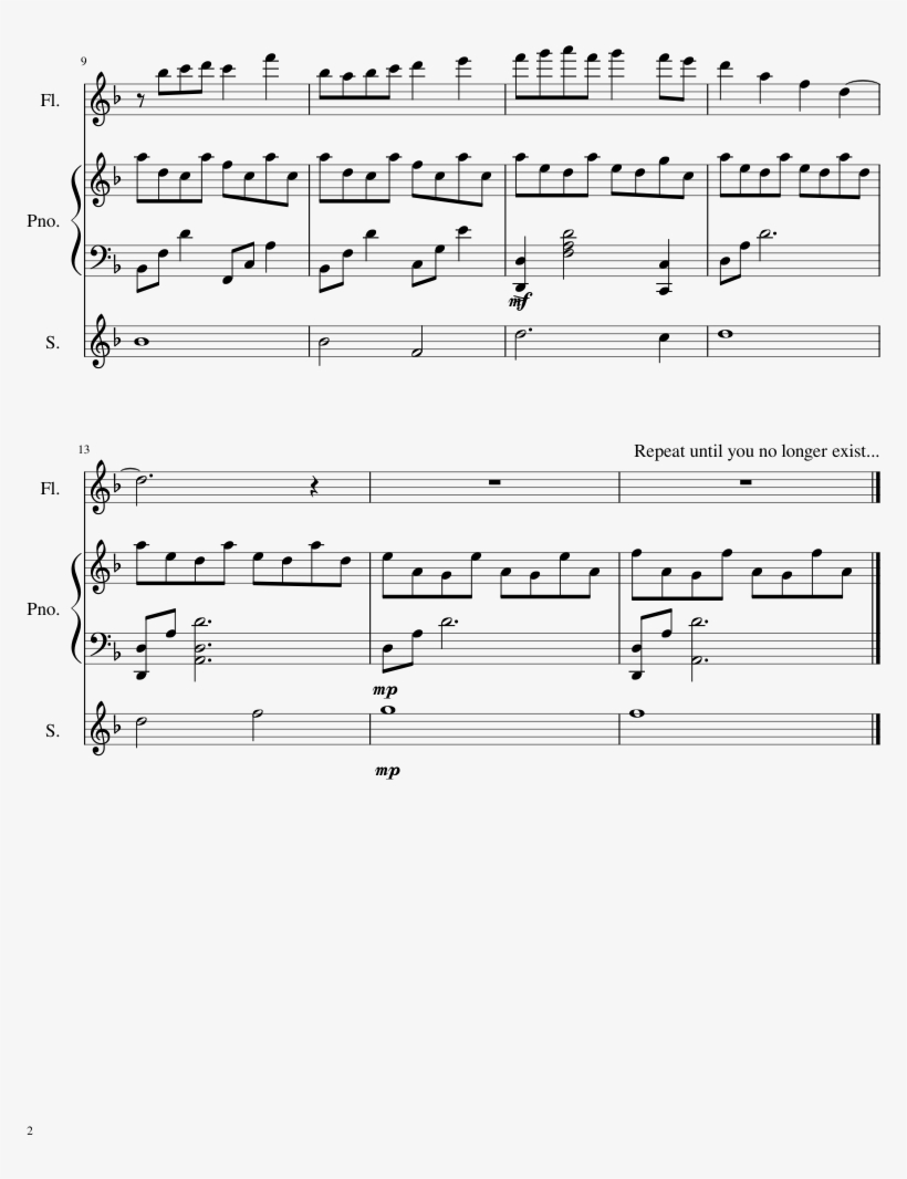 Roxas Sheet Music Composed By Yoko Shimomura Arr - Silent Night Sheet Music Choir Pdf Free, transparent png