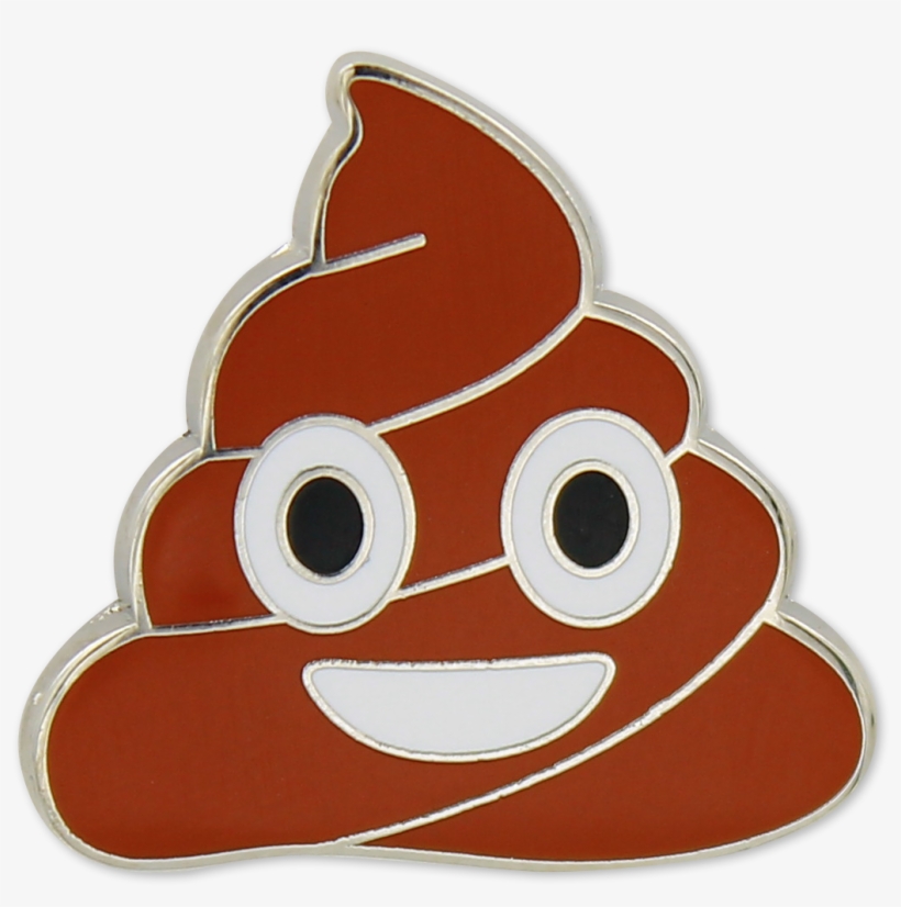 Emoji Poo Enamel Pin - Cartoon, transparent png