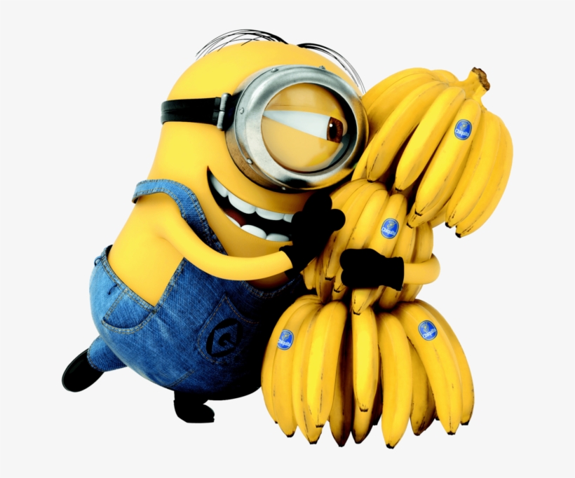 Download - Minions Com Bananas Png, transparent png
