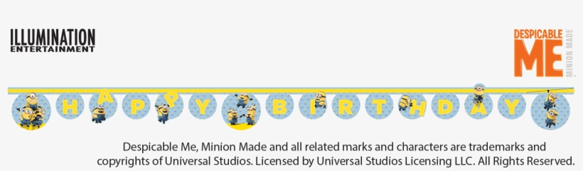 Minions Happy Birthday Banner - Happy Birthday Minion Png, transparent png