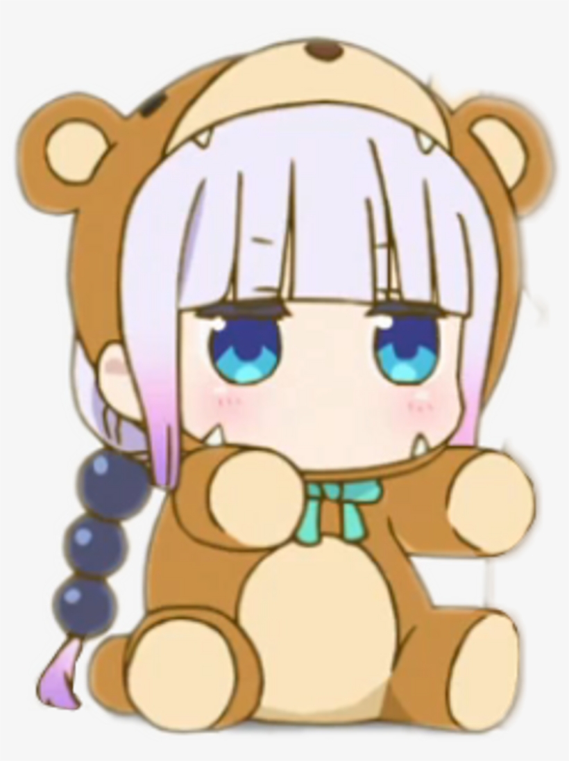 Kanna Sticker - Anime Loli Bear, transparent png