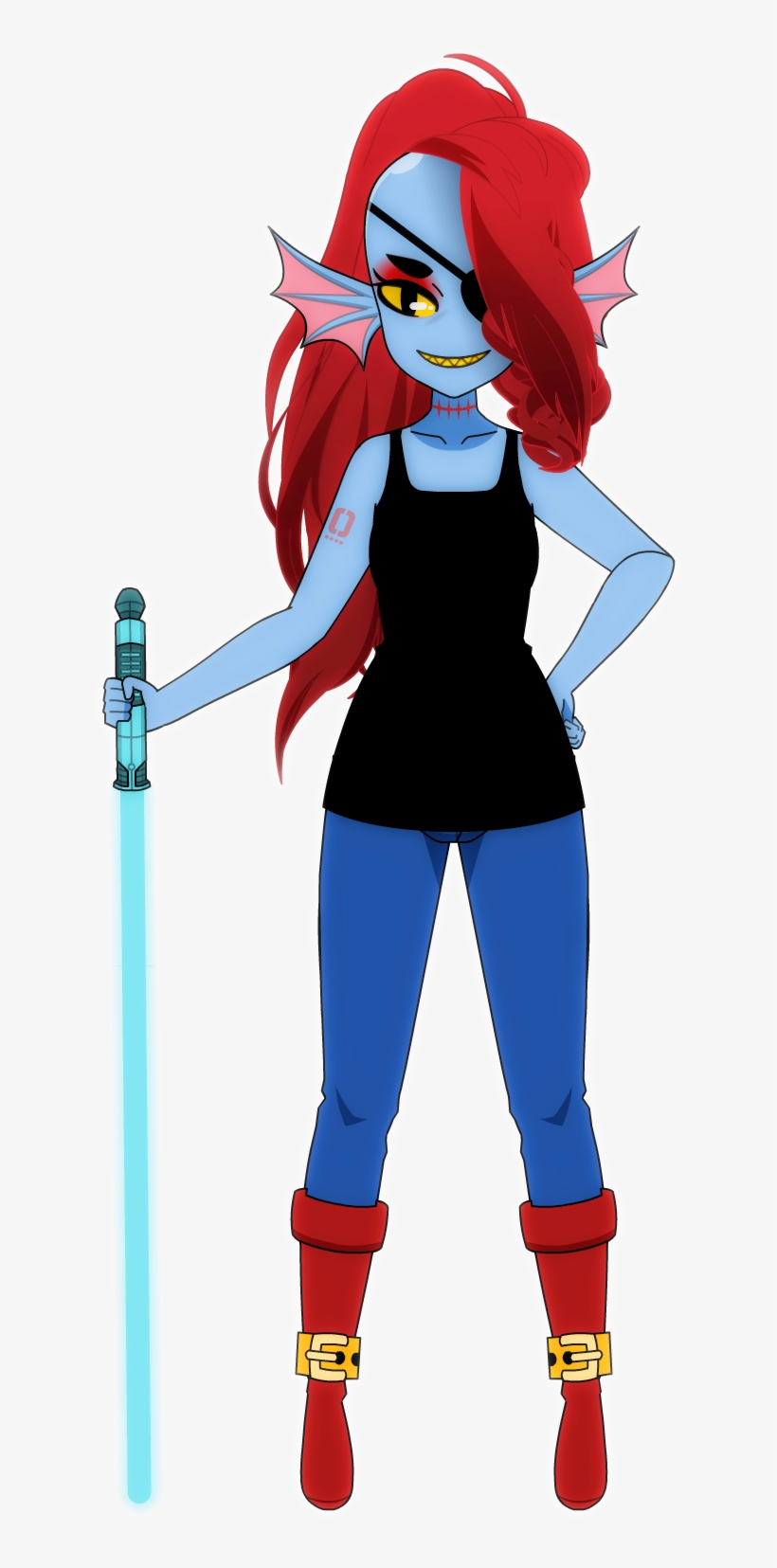 [kisekae - Undertale] Undyne - Cartoon, transparent png