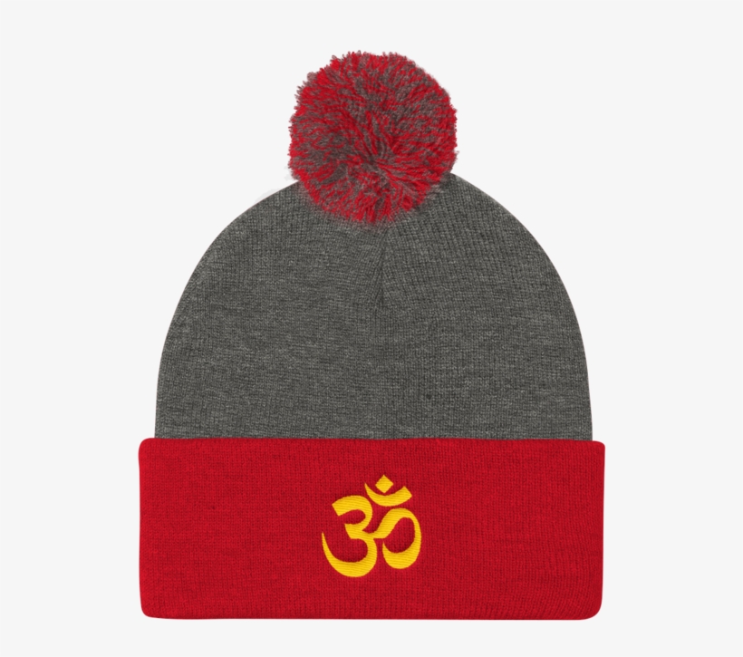 Om Pom Pom Knit Cap - Knit Cap, transparent png