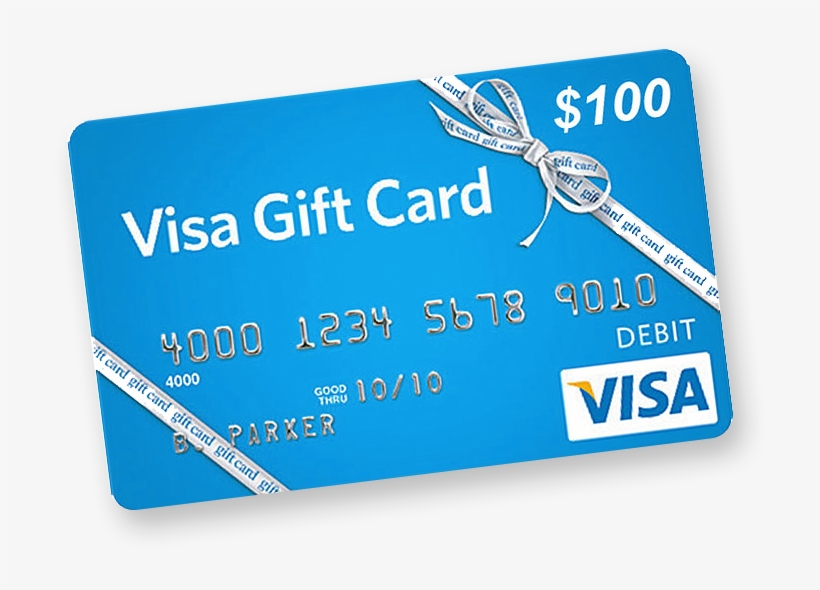Special Offers For Our Customers 100 Visa Gift Card - Electric Blue, transparent png