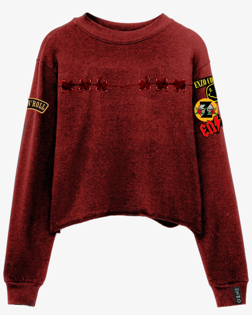 Rock Parches Lazos - Sweater, transparent png