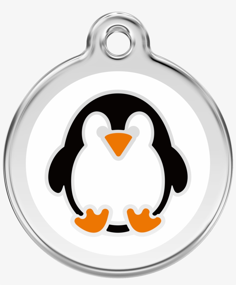 Red Dingo Dog Id Tag Penguin Small - Locket, transparent png
