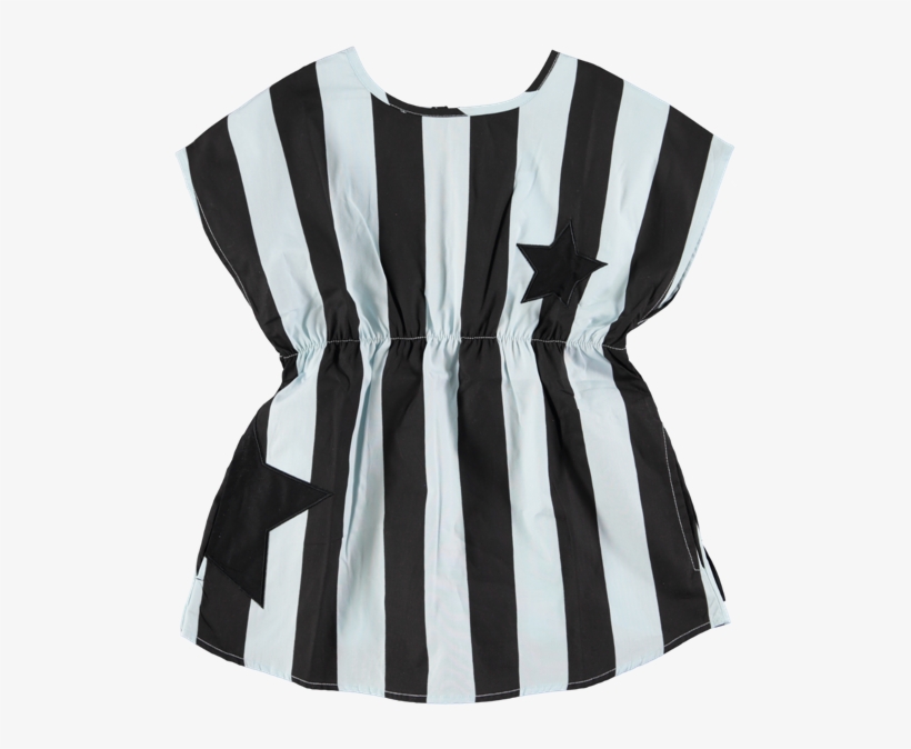 Picture Of 'stardust' Stripe Dress Turquoise - Blouse, transparent png