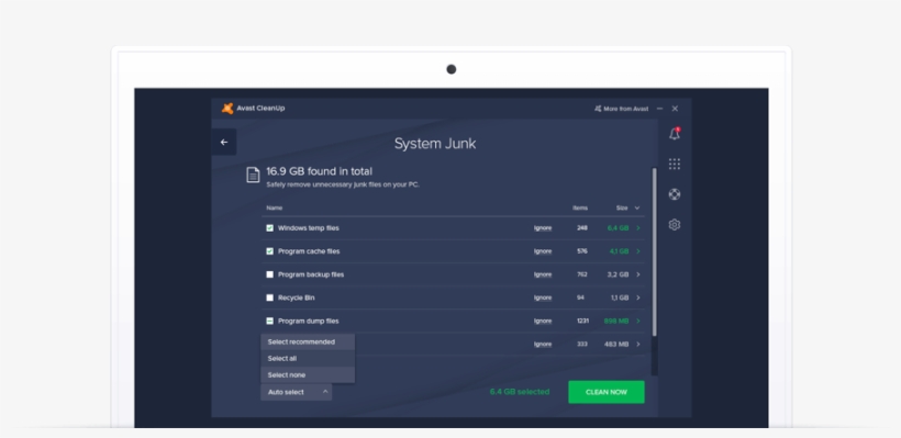 Avast Cleanup, transparent png