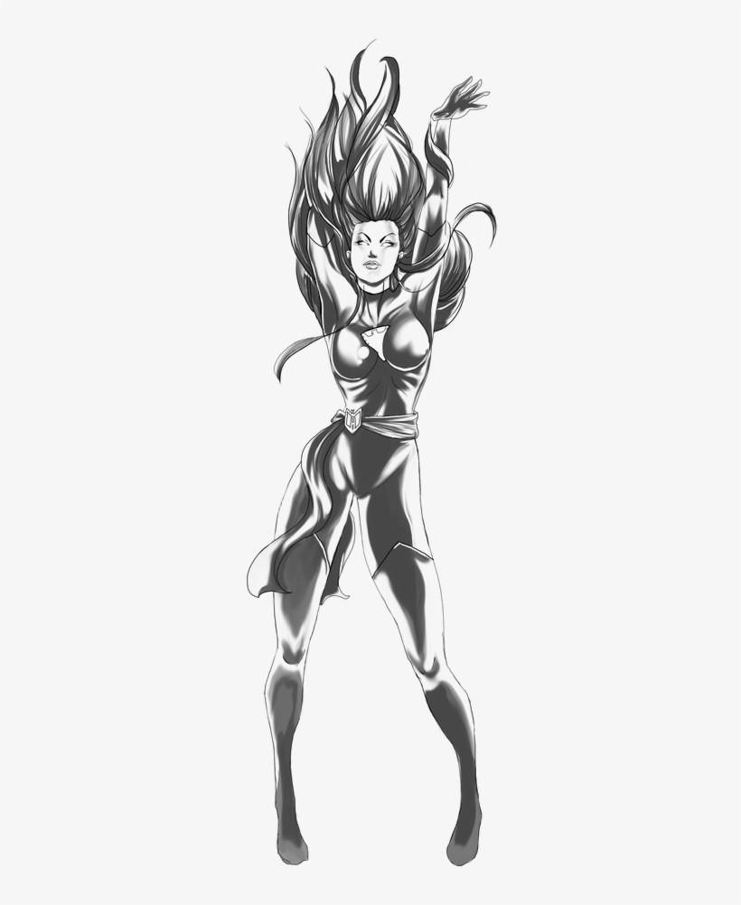 Phoenix Grey Lines By - Jean Grey Sketch Hd, transparent png