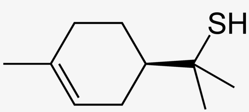 Grapefruit Mercaptan 2d Skeletal - 1 4 Dichlorobenzene Structure, transparent png
