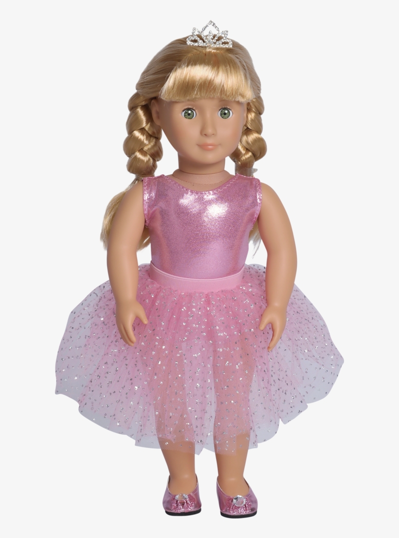 American Girl Style Doll Wearing Pink Ballerina Outfit - Doll, transparent png