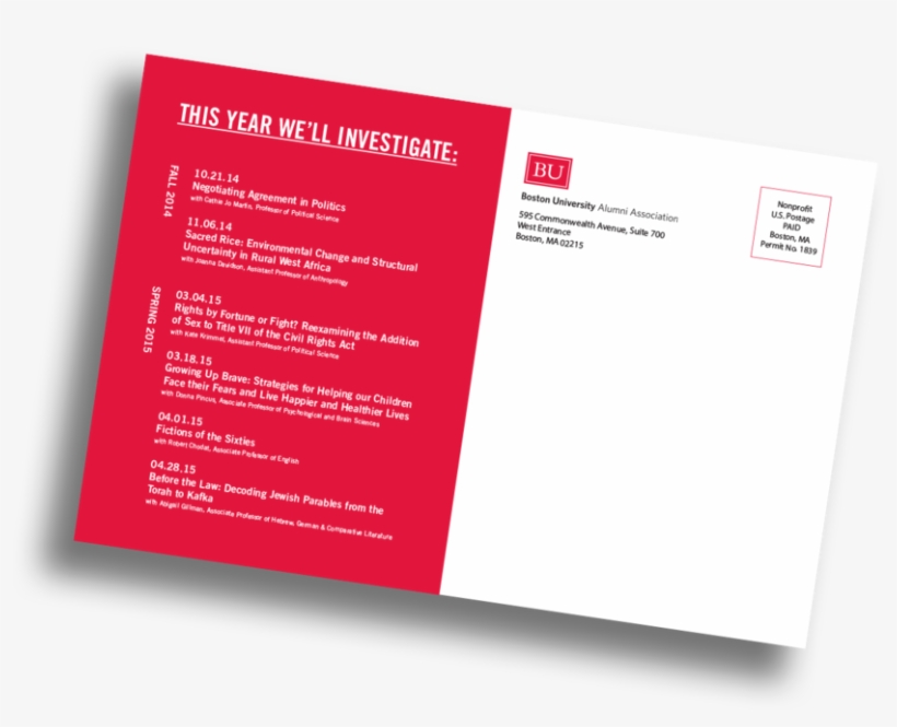 Discoveries Postcard Back - Brochure, transparent png