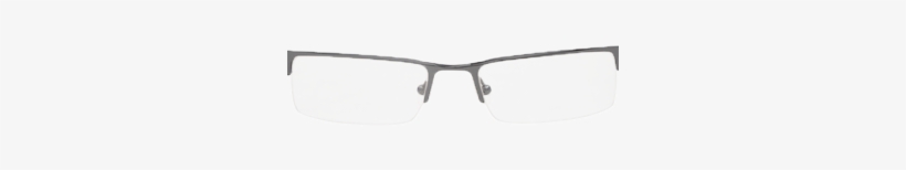 Goldberg Grey Optical Frame - Silver, transparent png