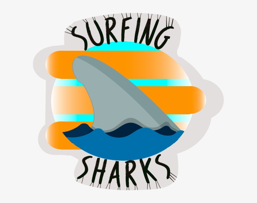 Surfing Sharks Beer Logo Beer - Illustration, transparent png