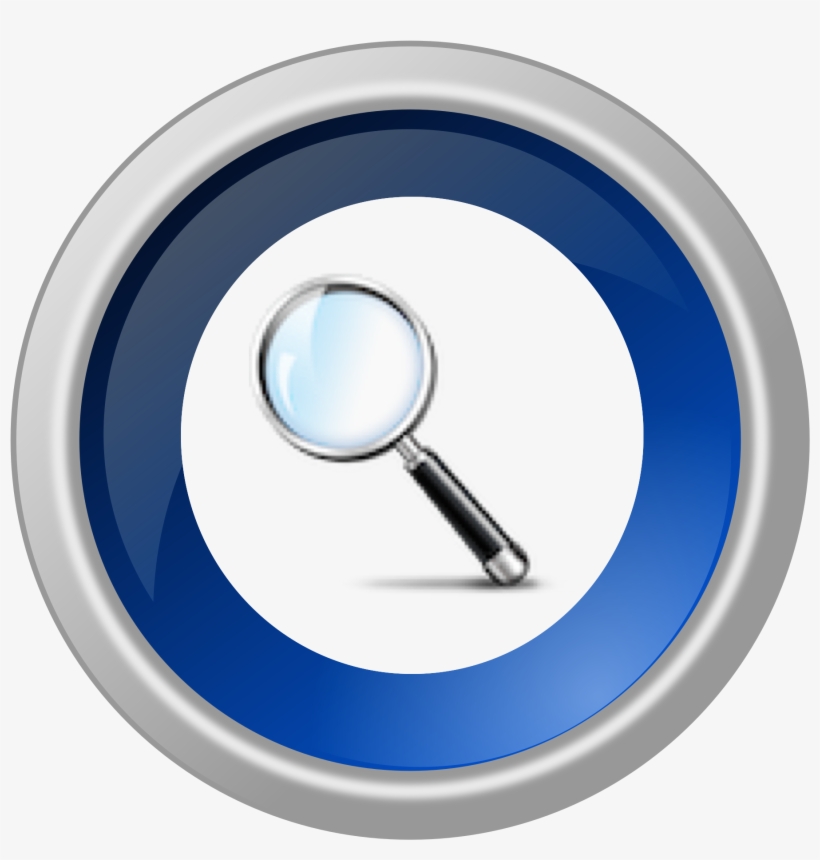 Blue Search Btn - Circle, transparent png