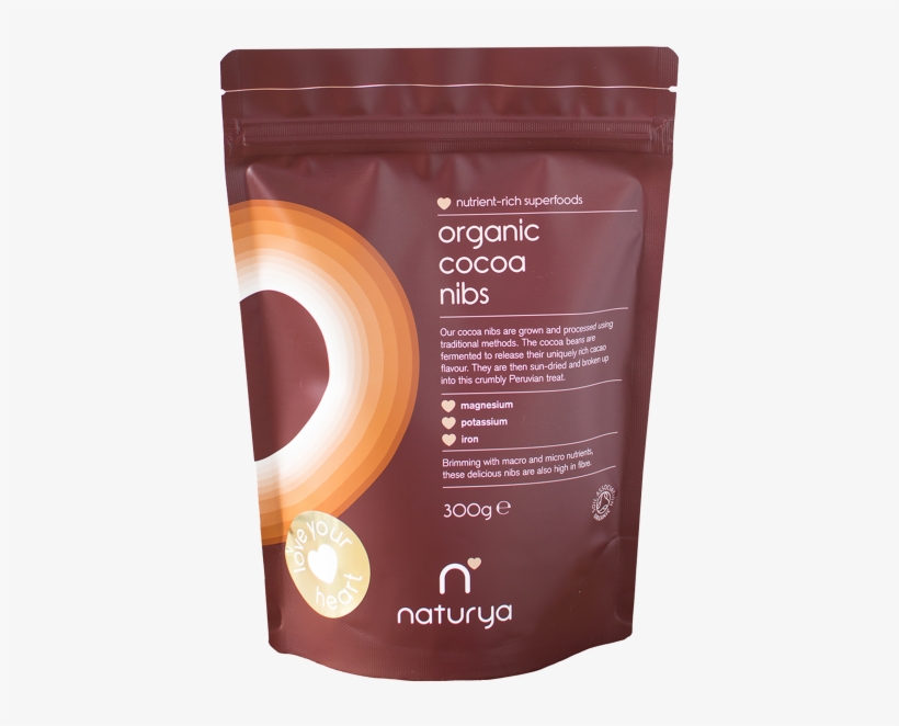 Thumbnail Of Organic Cacao Nibs Lrg Pouch - Naturya Spirulina Powder, transparent png