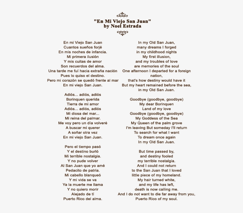 En Mi Viejo San Juan By Noel Estrada Mi Viejo San Juan Lyrics 501x640 PNG Download PNGkit En Mi Viejo San Juan By Noel Estrada Mi Viejo San Juan Lyrics 501x640 PNG Download PNGkit