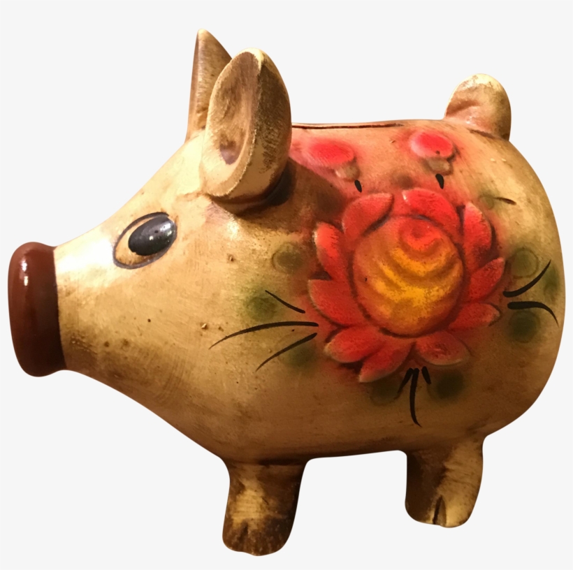 Vintage Art Pottery Pig Bank Chairish, transparent png