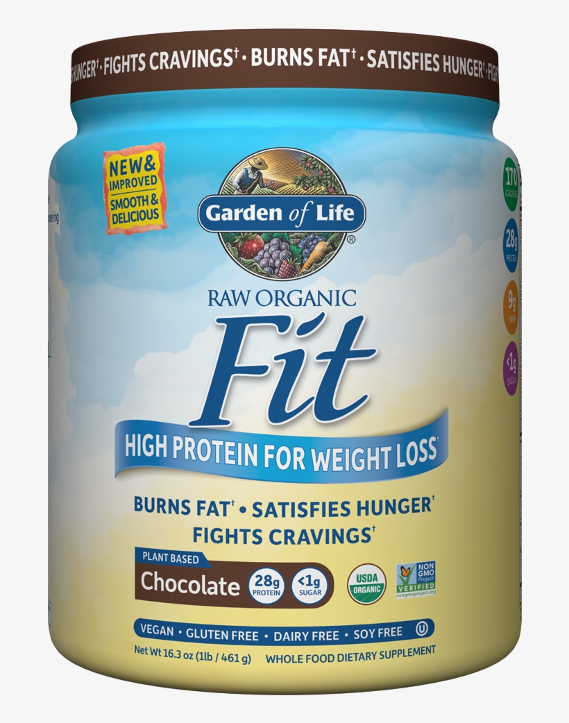 658010117425- - Garden Of Life Fit Protein, transparent png