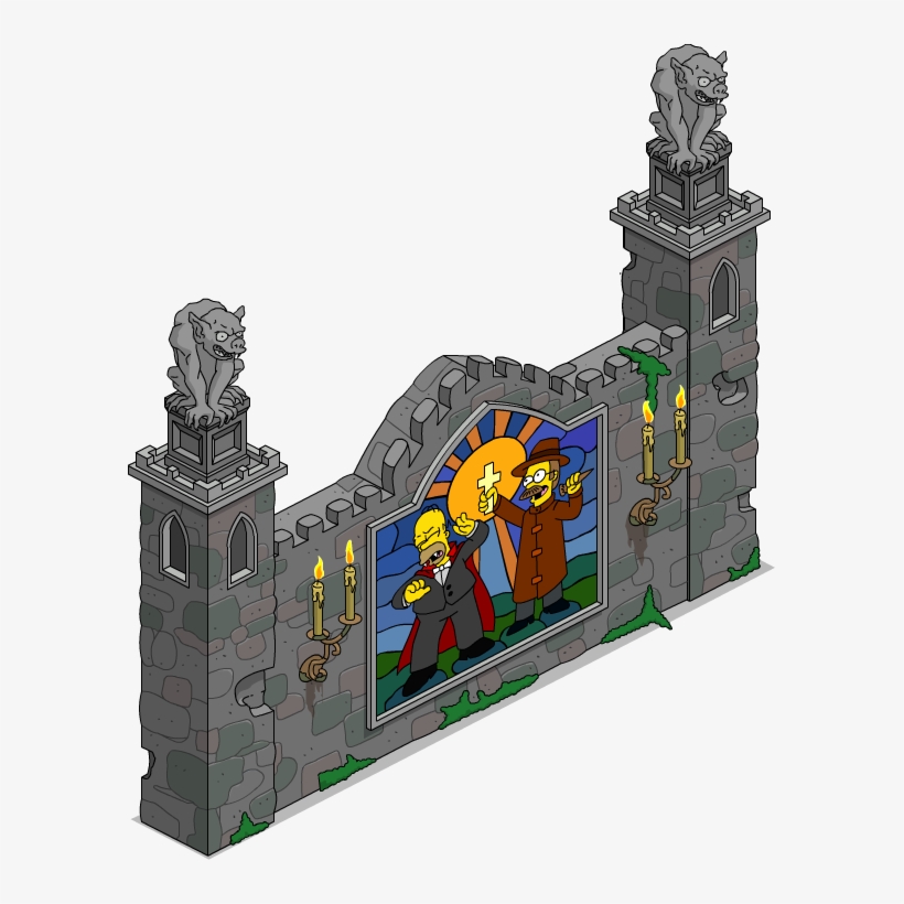 Ornate Ruin Wall - Cartoon, transparent png