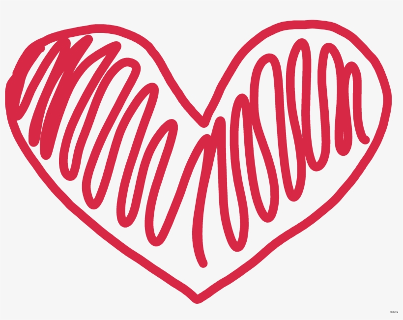 Doodles Clipart Heart - Love Heart Doodle Png, transparent png