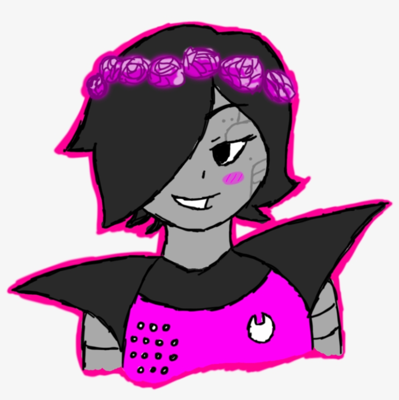 Mettaton Flower Crown By Prince-galaxii - Flower Mettaton, transparent png