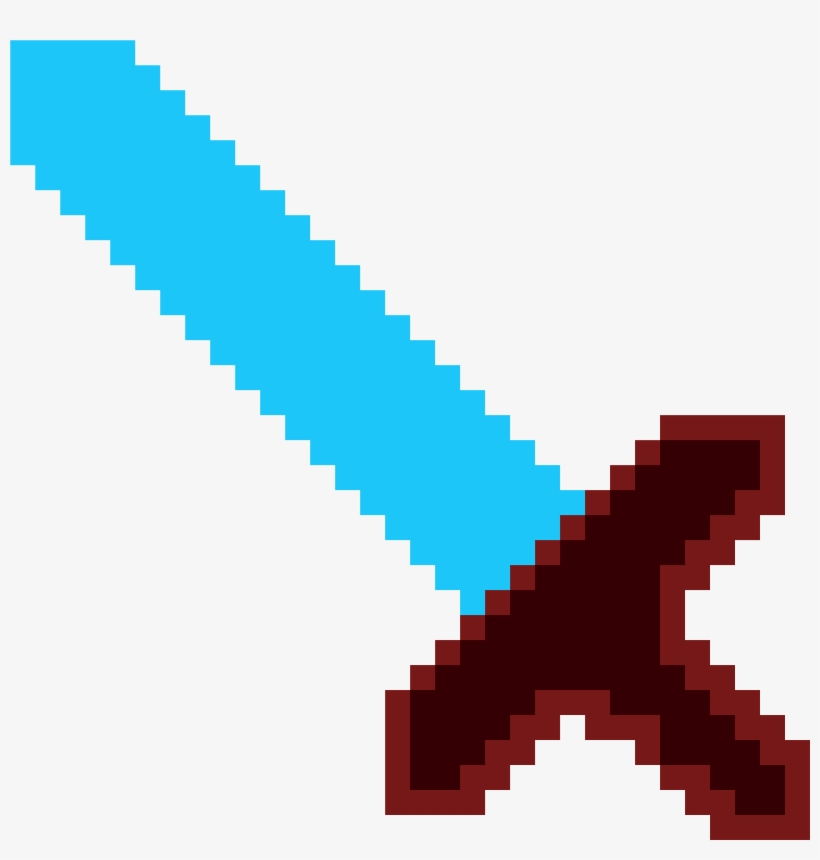 Dimond Sword - Kawaii Christmas Pixel Art, transparent png