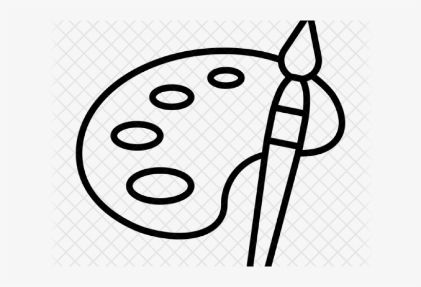 Drawn Paint Icon - Line Art, transparent png