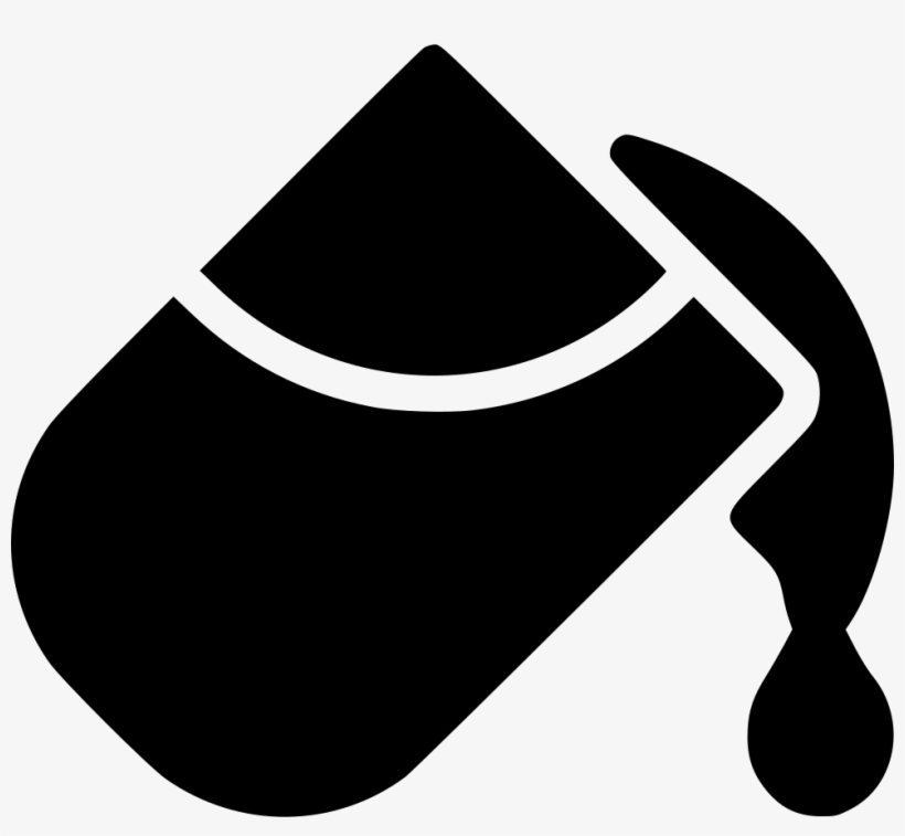 Graphic Black And White Library Bucket Svg Png Icon - Paint, transparent png