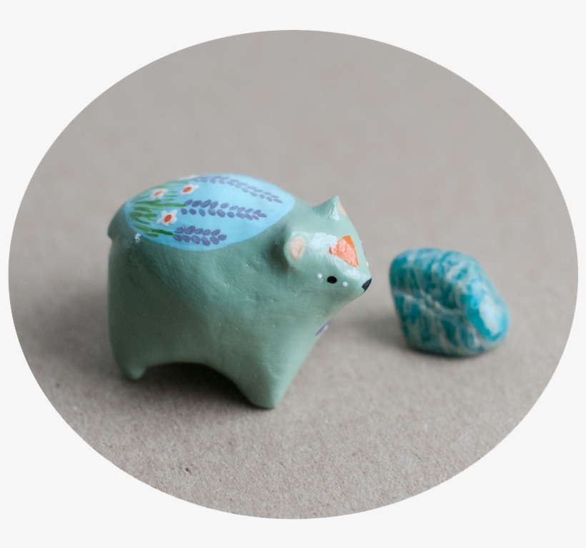 Keep Calm Bear W/ Amazonite Pocket Stone, transparent png
